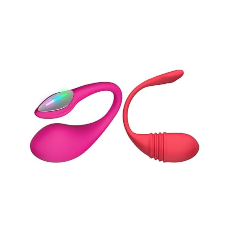 Lush 4 Wearable G-Spot Vibrator Adult Sex Toys & Games With Led Light + Vulse Vibrator Thrusting & Vibration 2 In 1 Egg Vibrator For Women Couple Play