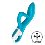 Embrace Me Vibrator Sex Toy | Adult Toys For Women | Rabbit Vibrator With 2 X 12 Vibration Modes | Vibrating Sexual Pleasure Device | Stimulation Vibrators (Turquoise)