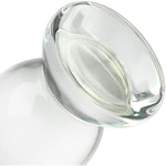 Large Glass Butt Plug Anal Sex Toy G Spot Masturbator Prostate Massage Huge Anal Trainer Glass Dildo For Women Men Couple Transparent (M)