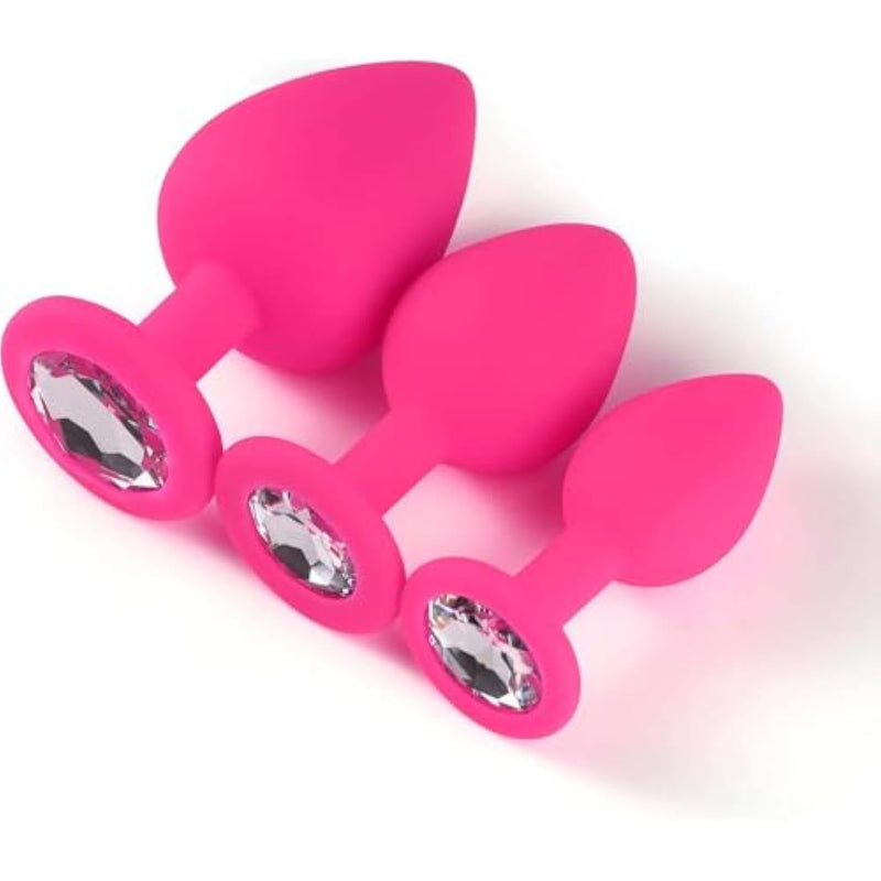 Silicone 3Pcs Butt Training Tool Anales Relaxing Plugs Adult Toy For Women And Couples Game Sunglasses Sd-02