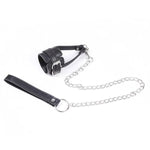 Bdsm Penis Ring Sex Toy For Men Sm Leather Collar Bondage Extreme Slave Testicle Stretchers Pennis Cbt With Chains