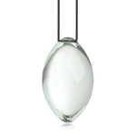 Egg-Shaped Crystal Glass Anal Plugs with Drawstring for Prostate Massager and G-Spot Stimulation