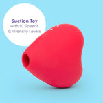 Heart Pleasure Air Clitoris Sucker & Jessica Rabbit Vibrator Pink - Female Sex Toys Bundle