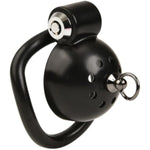 Press Lock Chastity Cage For Men With 5 Cock Rings And Pull Rope, Abs Round Head Chastity Devices With Ventilation Holes Sm Penis Bondage Extreme Sex Toy For Mens (Black)