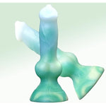 Realistic Small Cock Knot Dog Dildo, Silicone Soft Wolf Canine Animal Fantasy Monster Adult Anal Plug Sex Toys for Male Female G Spot Dildos 7.5'' Fake Penis Beginners Women Men Couples