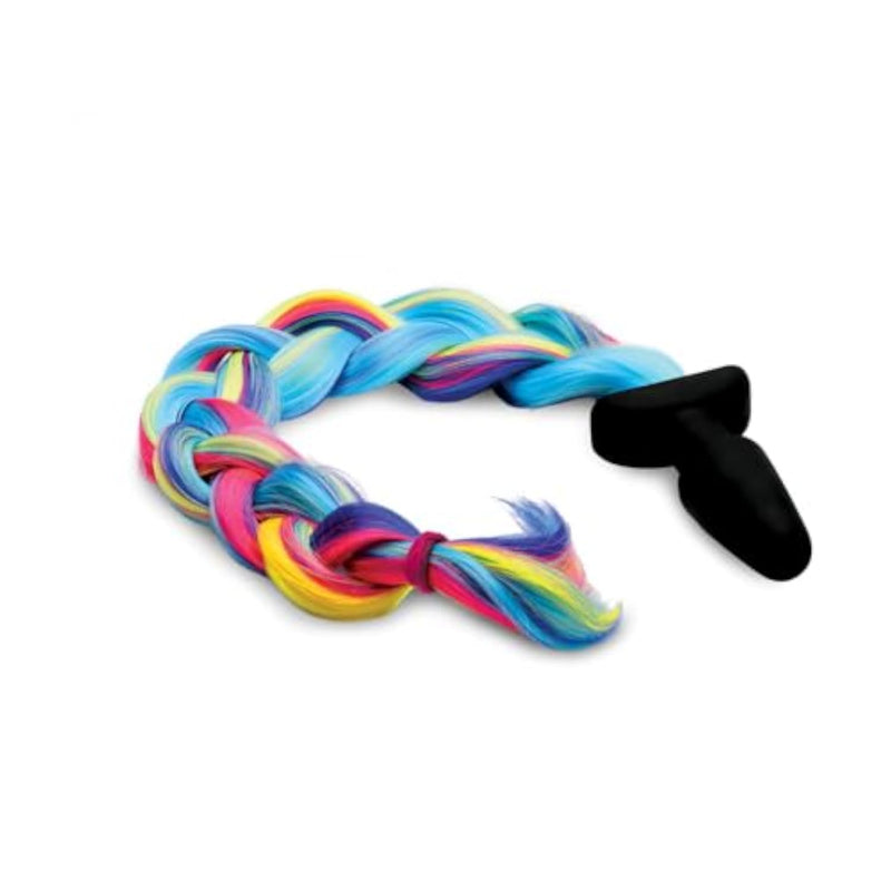Rainbow Pony Tail Anal Plug for Sensual Adult Play