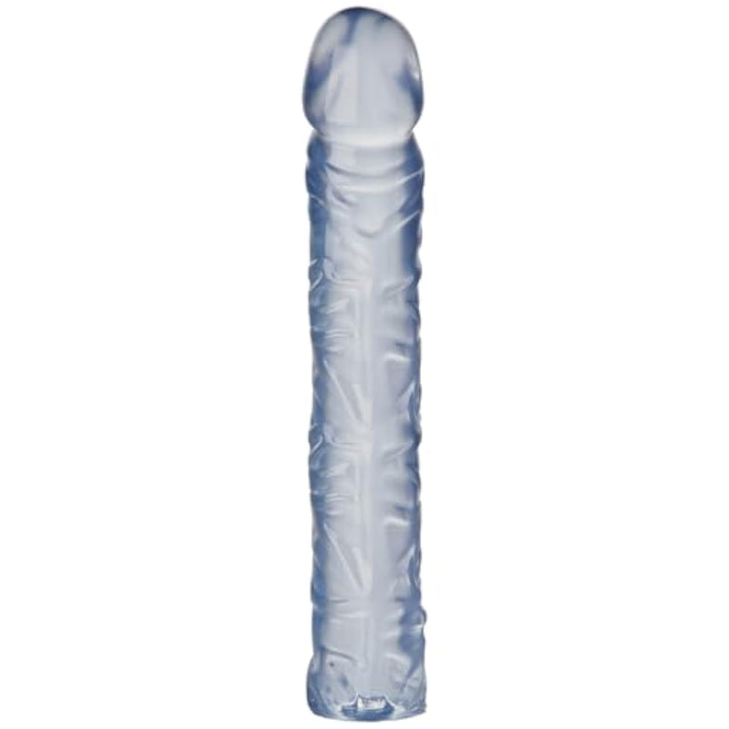 Doc Johnson Crystal Jellies - 10 Inch Classic Dong - for Adults Only, Clear