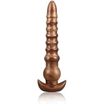 Anal Beads Butt Plugs Beginners Anal Plug Trainer Kit With Narrow Flared Base For Comfortable Long-Term Wear G-Spot Stimulation Adult Sex Toy For Women Men Couple (Medium) Rhyolite Gold