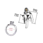 Inverted Chastity Cage Sex Toys Metal Penis Cage With Catheter And Urinal Tray Male Cock Cage With Invisible Lock For Binding Man'S Penis Breathable Stainless Steel Chastity Device (1.77In,B)