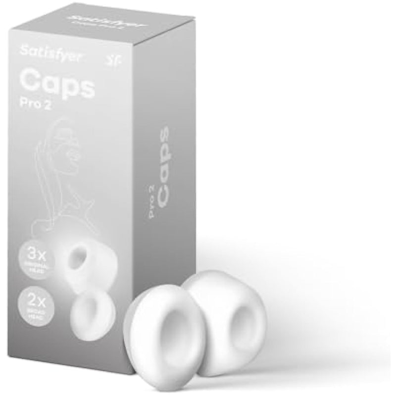 Climax Tips - Pro 2 | Exchangeable Heads | Optimized Form With 2 Sizes | 5-Pack | Waterproof (Ipx7) | Skin-Friendly Silicone