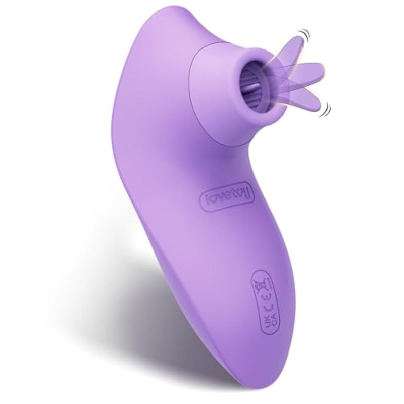 Realistic Tongue Stimulation Clitoral Stimulator Vibrator - Rechargeable Alternative to Rose Vibrators and Clit Suckers