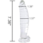 Realistic Swirl Glass Dildo Crystal Penis Glass Sex Pleasure Wand G-Spot Stimulator Women Masturbation Toy