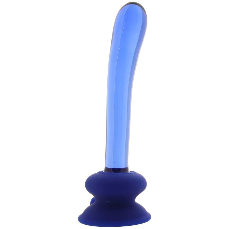 Icicles No.89 Glass G-Spot Dildo With Lube 1Oz - Suction Cup Base - Harness Compatible | Personal Massager - G-Spot/P-Spot Massager