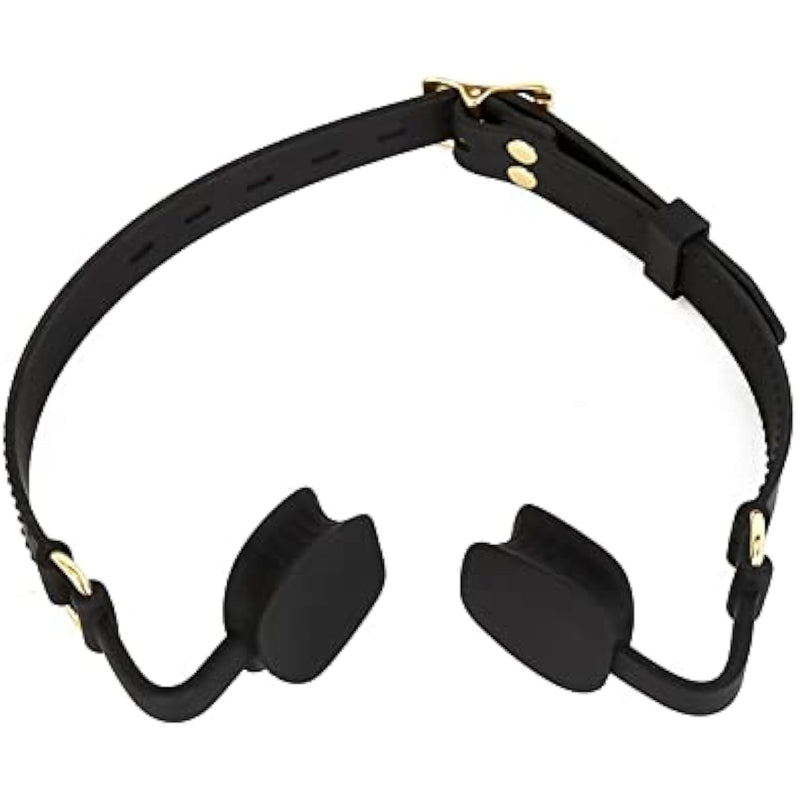 Sm Sex Toys Adult Silicone Mouth Plug Ball Gag Toy Flirting Harness Mouth Flail Opener Adjustable Strap Black