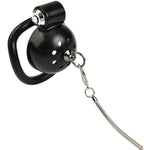 Male Chastity Device Tease Locked Cock Cage Penis Exercise For Men(Black With Chain)