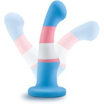 Adult Sex Toys - Avant Pride P2 - Platinum Cured Purio Silicone 6 Inch Dildo - 1.4 In Wide Smooth Ultrasilk Shaft - Suction Cup Base Strap-On Compatible - Women Men Couples - True Blue