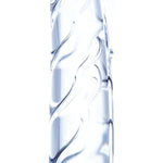 7" Crystal Realistic Dildo, Clear Glass Dildo Butt Plug With Removable Silicone Suction Cup, Lifelike Textures For Prostate And G-Spot Stimulation, Glass Dildo Sex Toy For Men,Women And Couples