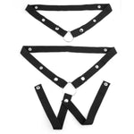 Chastity Belt Combo (3 & 1-Way Black) For Chastity Cage Support