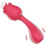 Rose Toy Vibrator For Women - Upgraded Rose Sex G Spot Vibrator 2 In 1 Clitoral Stimulator Butt Plug, Rose Vibrator For Couples Adult Sex Toys Games