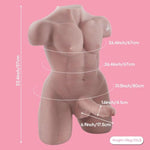 Realistic Male Sex Doll Torso with Flexible Dildo for Women and Gay Men