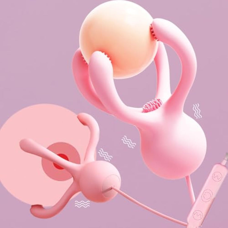 Nipple Toys Vibrator With 18 Vibration Modes, Monster Breast Stimulator Toy Octopus Vibrating Nipple Vibrator For Adult Women Couple Pleasure