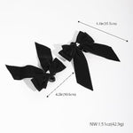 Bowtie Nipple Clamps Adjustable Non-Piercing Large Nipple Clips With Bow Knot Body Decorations For Women (Black)