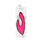 Neon Pink Leah Silicone Rabbit Massager for Women, 7.5 Inch Rechargeable