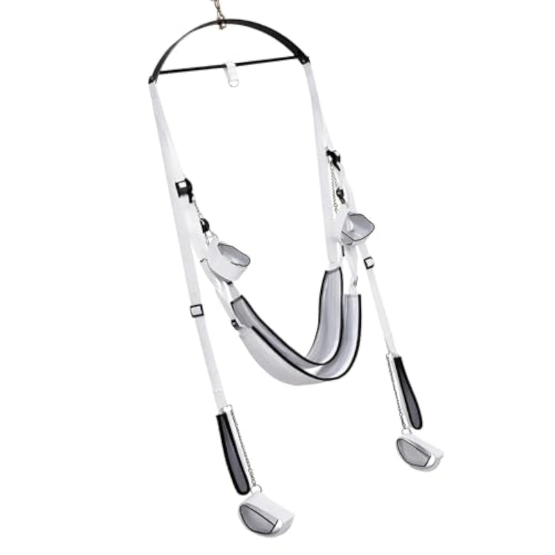 Fetish Fantasy Series Adjustable Bondage Swing for Couples - White