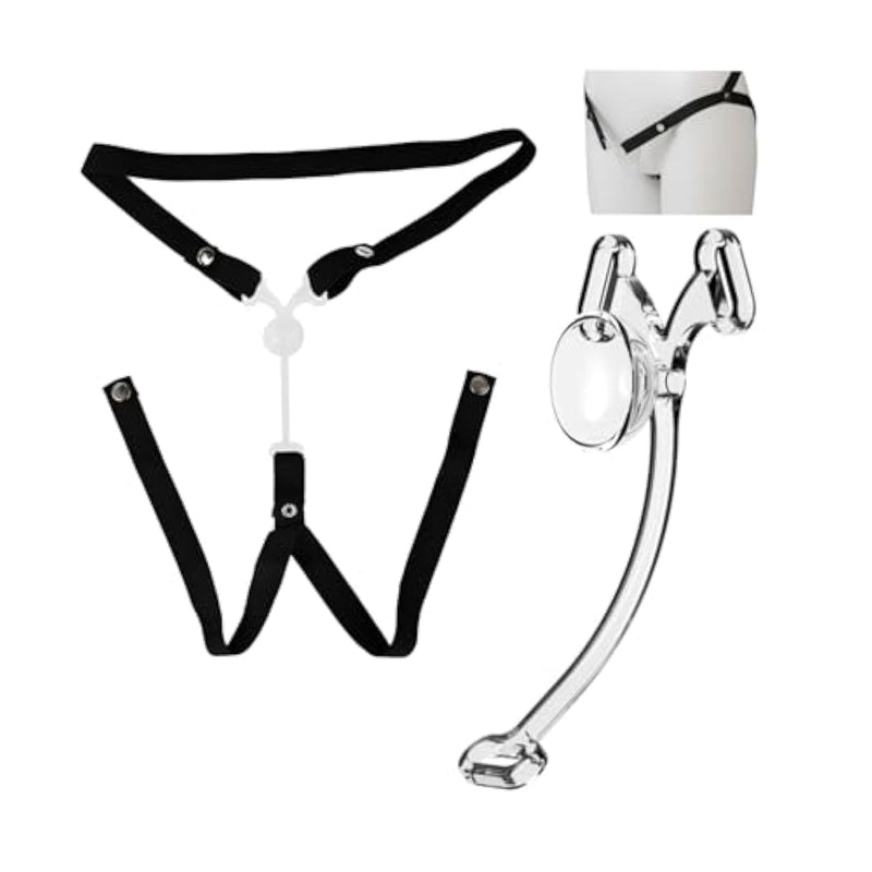 Inverted Chastity Cage Resin Penis Cage With Belt And Simple Urinal Support Sex Toys Chastity Device For Exercising A Man'S Penis Small Male Cock Cage Is Lightweight And Breathable (S,Transparent)