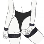 Bdsm Sex Bondage Wrist Thigh Cuffs, Adult Sex Toys Couples Bed Restraints Sets Adjustable Leg Straps Sex Restraints Handcuffs For Beginner Sm Game