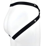 Fixed Chastity Belt For Men,Adjustable Elastic Chastity Pants Harness Strap On Dildo String,Anti-Fall Cock Cage/Penis Ring/Dildos Cb Bondage Accessories For Mens (Black)