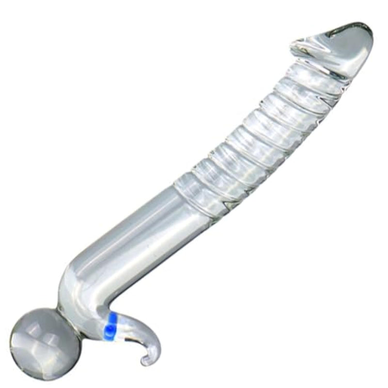 Crystal Glass Pleasure Wand for Men and Women - Anal Dildo with Plump Beads Style