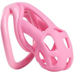 Latest Ergonomics Bdsm Chastity Cage Adult Sex Toys New Upgraded Embedded Small Lock Core Penis Bondage Chastity Device Men'S Revolution Penis Lock With 4 Rings (Pink,Small)