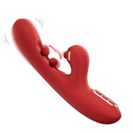 Honeyplaybox Thrusting Vibrator With 10×3 Modes – 10 Wiggling, 10 Vibrating & 10 Tapping | Twin Ball Tech | G Spot Clit Rabbit For Women & Couples (Red)