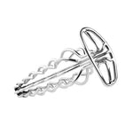 Stainless Steel Hollow Anal Plug with Graduated Anal Beads – 6 Bead Steel Hollow Anal Trainer, Anal Expander & Anal Dilator Butt Plug with Anti-Slip Base, Wearable Anal Plug Sex Toy for Men Women