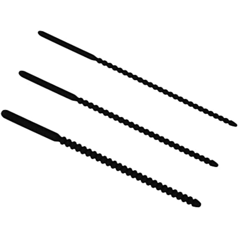 Silicone Urethral Plug Urethral Probe Wand Pearl Shape Chastity Holy Urethral Sound Beads Probe Urinary Dilator Urethra Masturbation Rod (3Pcs)