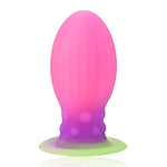 Anal Plug Silicone Anal Sex Anal Plug Anal Massage Plug With Strong Suction Cup Luminous Anal Plug For Male And Female Couples (L)