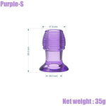 Sm Trainer Soft Rubber Hollow Anal Plug Anal Expansion Wearable Anal Plug Adult Sex Toys For Male Pleasure Teasing Flriting 3 Pcs