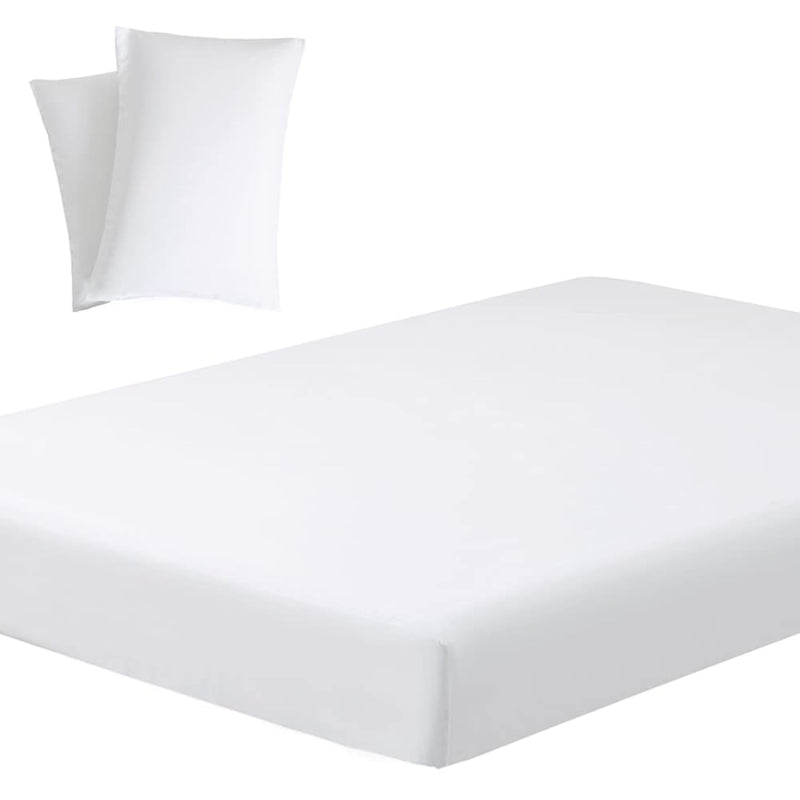 Soft Lightweight Microfiber Fitted Sheet With Deep Pocket, All Around Elastic