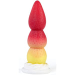 Cute Strawberry Dildo, 8Inch Silicone Knot Dildo With Strong Suction Cup For Hands-Free For G-Spot Stimulation, Anal Dildo With 3 Knots Sex Toys For Women Men Couples