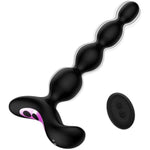 Vibrating Anal Beads Butt Plug, Remote Control Silicone Anal Vibrator With 10 Vibration Modes, Graduated Design Waterproof Bullet Vibrator, Adult Sex Toys For Men, Women And Couples