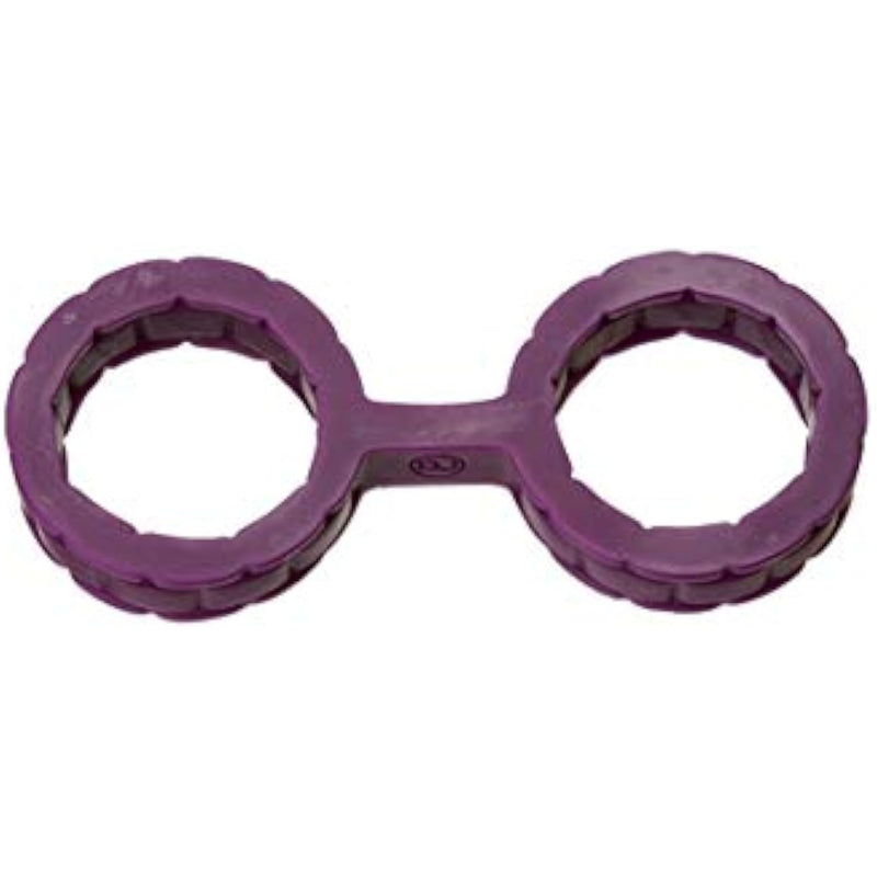 Doc Johnson Japanese Bondage - Silicone Cuffs - Single-Piece Premium Silicone Handcuffs for Soft Bondage or Restraint Play - Small - Purple