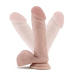 Blush Dr. Skin Dr. William 8" Realistic Veiny Dildo W/Suction Cup & Balls - 1.75" Thick Soft Real Feel Cock, Strap-On Compatible, Pvc Body Safe Play - Adult Sex Toy For Women, Men, Couples - (Beige)