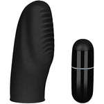 Grooved Finger Vibrator - Intense Vibration For Stimulation Of The Clitoris And Erogenous Areas - Battery Operated