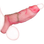 Glans Exposed Penis Sleeve With Cock Ring Sex Toy, Cock Sleeve Extender Cover, Soft Silicone Penis Enlarger For Couples,Cock Enlarger Sex Toys For Men