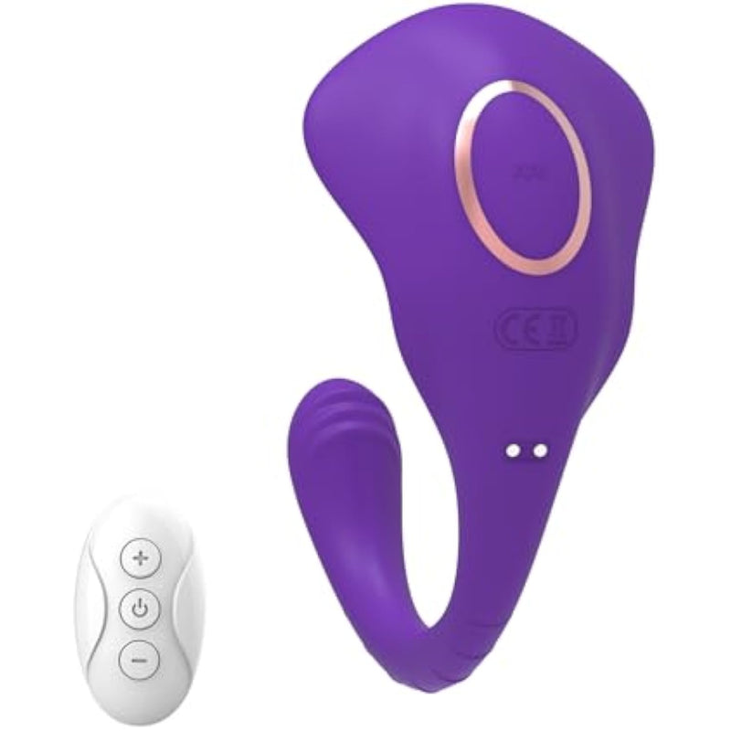 Remote Control Wareable Product For Adult,Sex Toys Wearable Vibrator 2 In 1 Dildo Clitoris And Anal Plug,10 Vibration Rates 2 Motors Panty Vibe
