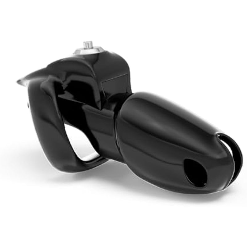 Ht-V5 Male Chastity Device Leightweight Chastity Cage Resin Ergonomic Breathable Chastity Devices With Latest Button Lock And Exclusive Keys Maxi (1.57" Ring(40Mm), Black)