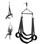 Bdsm Sex Swing For Couples, 360° Spinning Sex Swings With Adjustable Straps & Soft Thick Cushion, 800Lbs