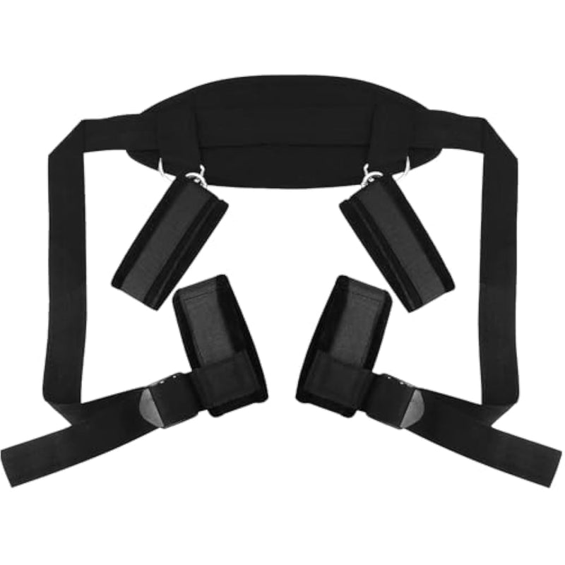 Sex Restraints Bdsm Sex Toys Wrist & Ankle Bondage Set With Adjustable Leg Restraint And Handcuffs For Adult Couples Sex Toy, Sex Straps For Women Couples Beginners Restraint Sm Position