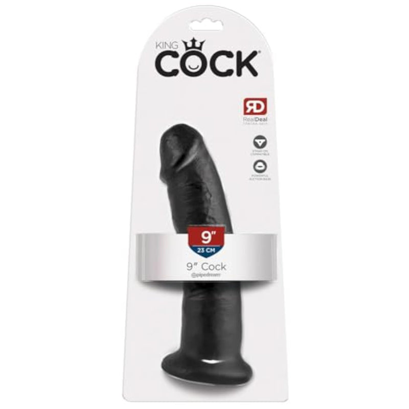 Black Pipedream King Cock Dildo, 9-Inch Pleasure Toy for Adults